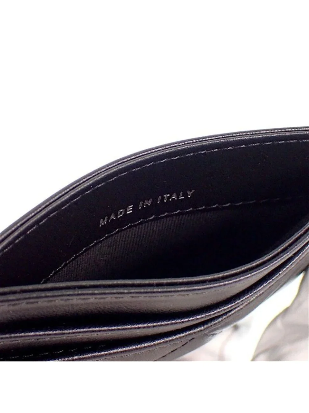 Chanel Classic Card Slot Includes Lambskin Black